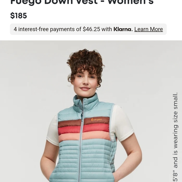 Cotopaxi Fuego Down Vest - Women's size XL Extra Large - Picture 7 of 8